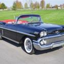 1958 Chevrolet Impala Continental Kit 4,990 Miles Black  348 Tri-Power Manual