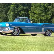 1958 Chevrolet Impala Convertible 348 Tri-Power Lowered RideTech Restomod Chevy