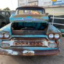 1958 Chevrolet pick up 3200  1/2 ton long box 400 motor running Big Back Window