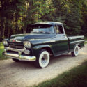 1958 Chevy Apache 3100 Fleetside short bed 1/2 ton pickup 58 283 V8