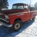 1958 chevy apache big back window Napco 4x4