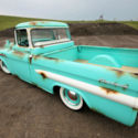 1958 Chevy Apache Fleetside Big Window short bed Patina restomod pickup Hot Rod