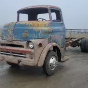 1958 DODGE COE CABOVER TRUCK: LCF SNUBNOSE HOT RAT ROD LEAD SLED HAULER PROJECT