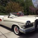 1958 EDSEL PACER CONVERTIBLE, BEAUTIFULLY RESTORED. RARE EMBER RED AND WHITE