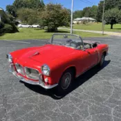 1958 Fiat 1200 Spyder Convertible Red TV Trasformabile