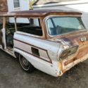 1958 FORD COUNTRY SQUIRE WAGON WITH NEW RED & W INTERIOR FROM ROOF TO CARPETING