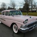 1958 Ford Custom 300  82,219 Miles Chalk Pink 4 Door Sedan 292 CID
