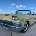 1958 Ford Fairlane 2 door convertible 88,000 Miles Yellow Select Automatic