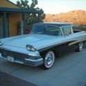 1958 Ford Ranchero 302 V-8 Black/White New Bumper to Bumper