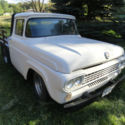 1958 Ford Truck, white w red int., 360 cu. in. eng., chrome whls, wood box