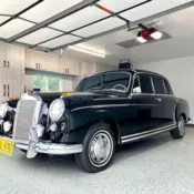 1958 Mercedes-Benz 220 S-class. InIine-6 Engine. 4-Speed Trans. Black.