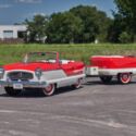 1958 Nash Metropolitan Restored with Custom Trailer Mardi Gras Red and Frost Whi