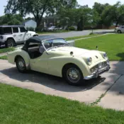 1958 Primrose Yellow Triumph TR3 Fully Restored