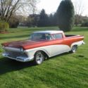 1958 ranchero chopped frenched head lights hot rod custom project 351 4-spd