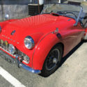 1958 Triumph TR3 Convertible Red with Black Interior
