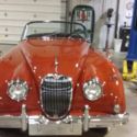 1959 59XK Jaguar Red and Black Roadster Automobile - Completely Restored