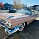 1959 Cadillac De Ville White RWD Automatic Wood Rose Metallic Coupe De Ville