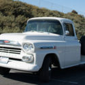 1959 Chevrolet 3200 Apache 55830 Miles White Stepside  4-Speed Manual
