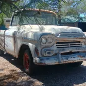 1959 Chevrolet Apache Pickup White