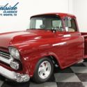 1959 Chevrolet Apache Restomod 10882 Miles Maroon Pickup Truck ZZ572 V8 3 Speed