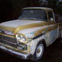 1959 chevy apache fleetside big window V/8 project GMC