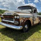 1959 Chevy Truck, Big Back Window, Apache Fleet Side, Double Deluxe, Project