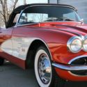 1959 CORVETTE #&#039;S MATCHING 283CI 230HP 4 SPEED ROMAN RED ON RED
