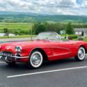 1959 Corvette Convertible *Restored*Red/Black*#'sMatching283/230hp*3spdManual*