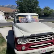 1959 Dodge D150 Pickup Red 2 door