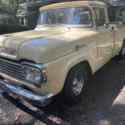 1959 Ford F100 Pickup White RWD Automatic custom cab