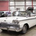 1959 Ford Fairlane Skyliner 500 3515 Miles White Convertible V8 Automatic