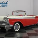1959 Ford Galaxie Skyliner 69971 Miles Red Convertible 332 CI V8 3 Speed Automat