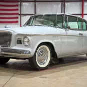 1959 Studebaker Lark Deluxe 67431 Miles White Coupe 170ci 6cyl