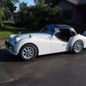 1959 TR 3A white with black hard top and convertible