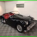 1959 TRIUMPH TR3A SPORTS ROADSTER. BLACK WITH RED TRIM. NICE DRIVER. 31,752 MILE