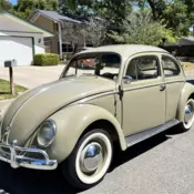1959 Volkswagen Beetle (Pre-1980) Sedan Brown European deluxe