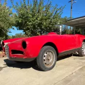 1960 Alfa Romeo Giulietta Spider 101 Project Car Chassis and Engine