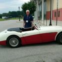 1960 Austin-Healey BT7  Beautiful red and old english white.
