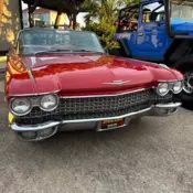 1960 Cadillac 62 Convertible Convertible Red Coupe Deville