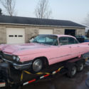 1960 cadillac series 62 sedan pink lead sled lowrider elvis presley