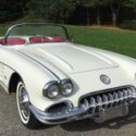 1960 Chevrolet Corvette  52233 Miles White Convertible 8 Cylinder #107515F042000