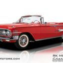 1960 Chevrolet Impala  Roman Red Convertible 348 V8 2 Speed Automatic