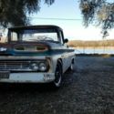 1960 Chevy Apache Big Window Long Bed lowered hot rod patina 350 5 speed c10