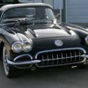 1960 CORVETTE 283/230HP 4 SPEED TUXEDO BLACK SILVER COVE VERY NICE DRIVER