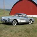 1960 Corvette Conv *Silver/Black*2Tops*FrameOffRestored*#smatch283/270hp*2x4s*