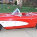 1960 Corvette, Red with White Coves, Red Interior, Automatic