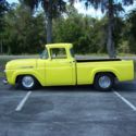 1960 ford F-100  short bed custom cab Rare big back window.