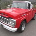 1960 Ford F100 Custom Cab 98,234 Miles Red and White Truck 292 V8 Automatic