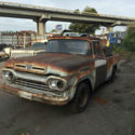 1960 Ford F100 Truck Pickup V-8 White 1959 1958 1957 1960 F-100 Short Box