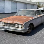 1960 Ford Galaxie STARLINER Hardtop w/ Large bubble back Window Project Rusty